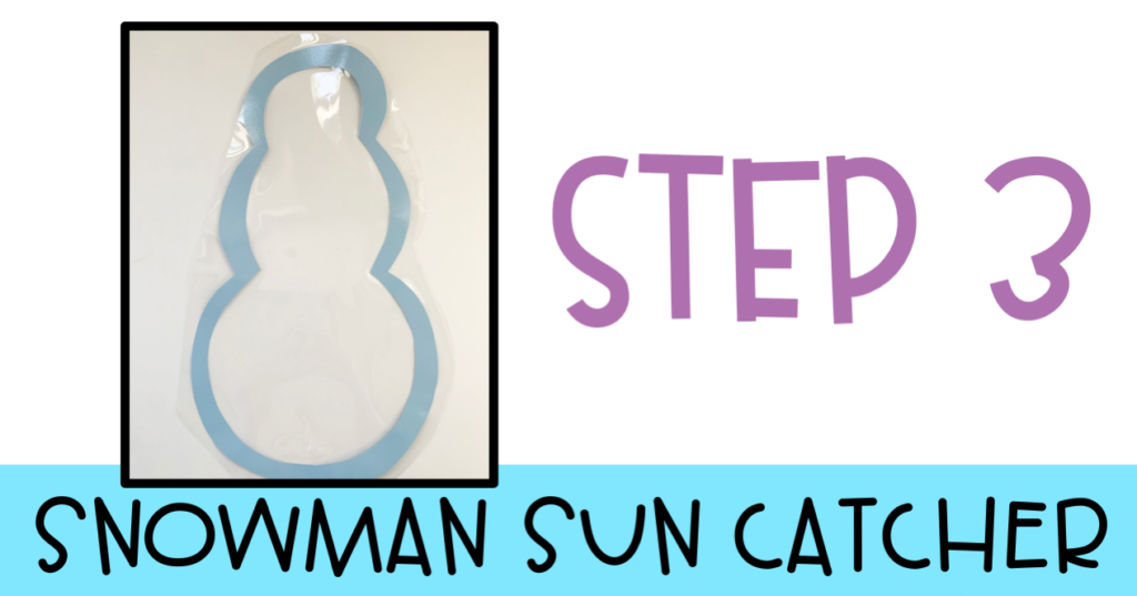 ⛄ Winter Suncatcher Snowman Craft for Preschoolers