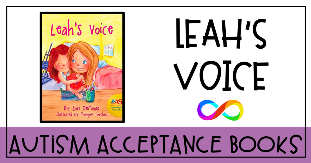 Autism Acceptance book "Leah's Voice"